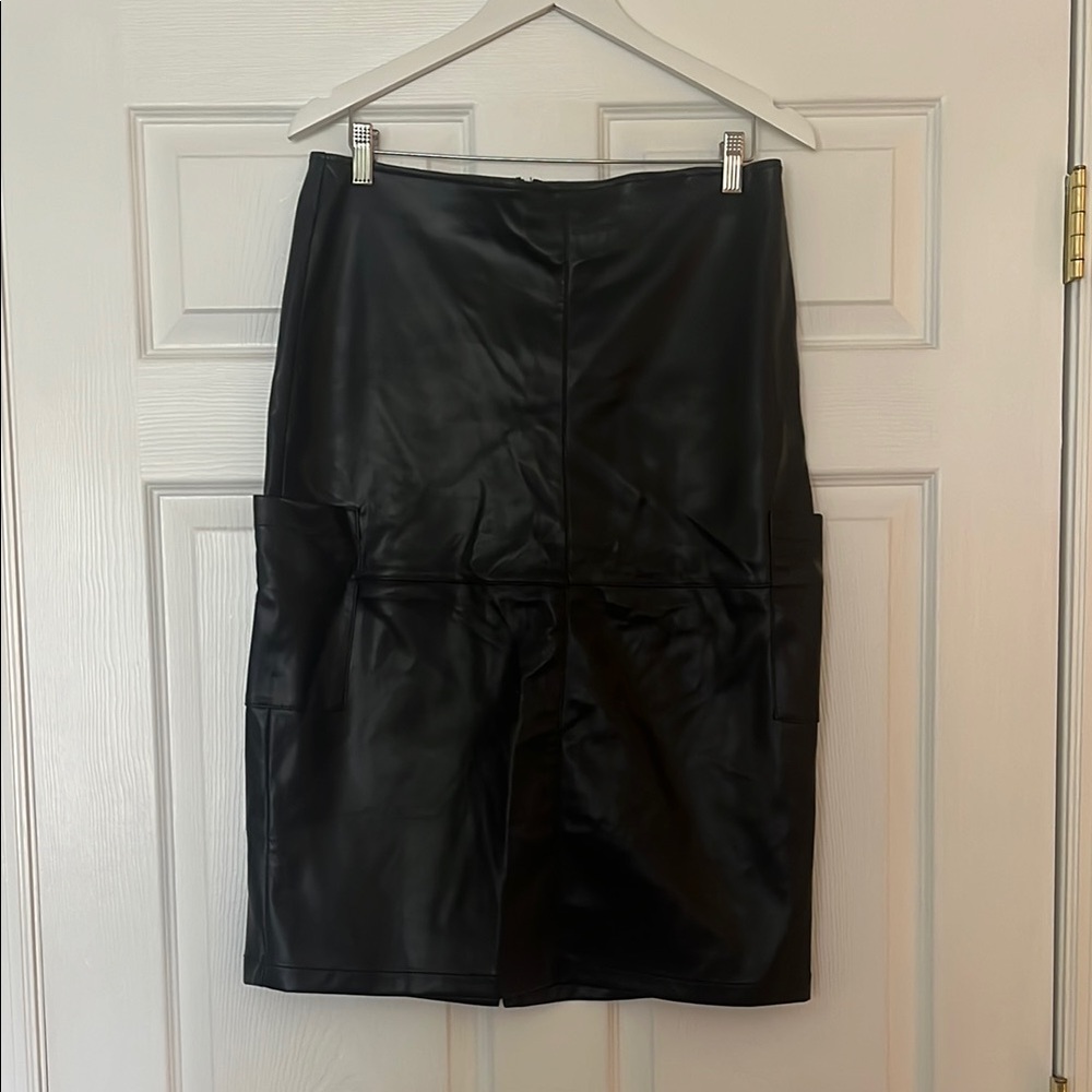 Black Leather Skirt